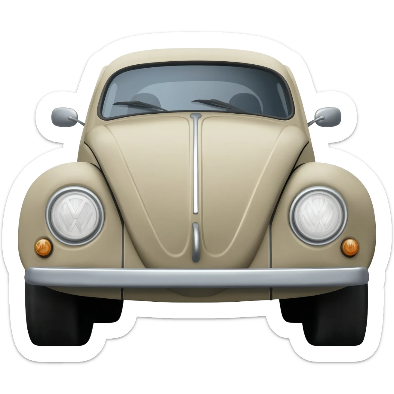 Volkswagen beetle car sticker