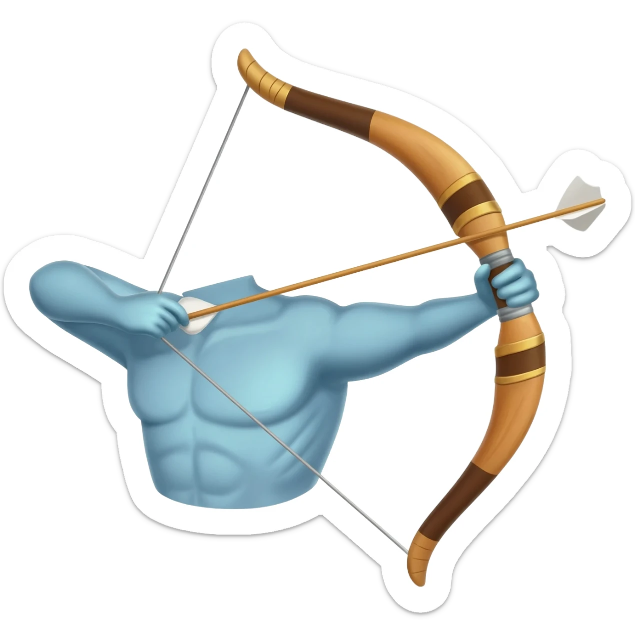 bow and arrow sticker