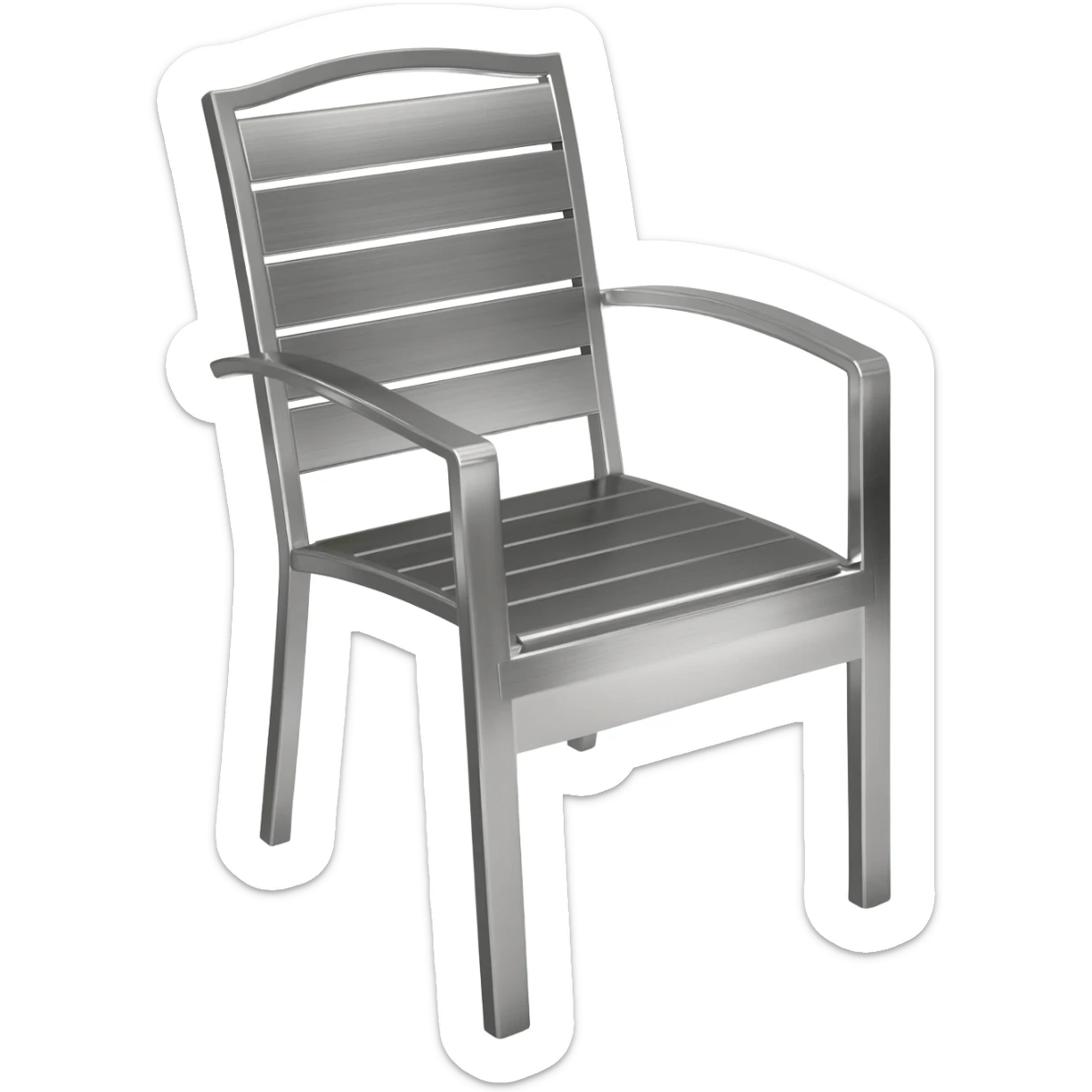 Garden chair, modern style metal chair sticker