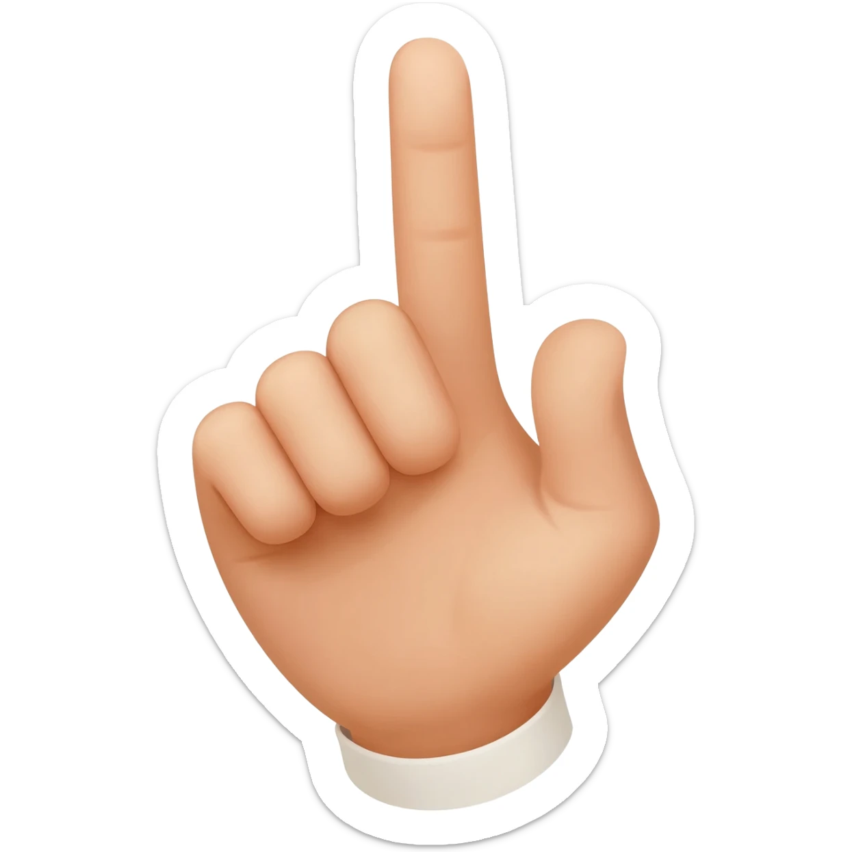 finger in the nose sticker