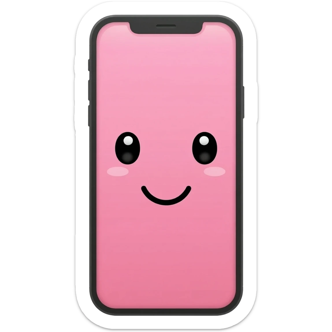 iPhone pink kawaii sticker
