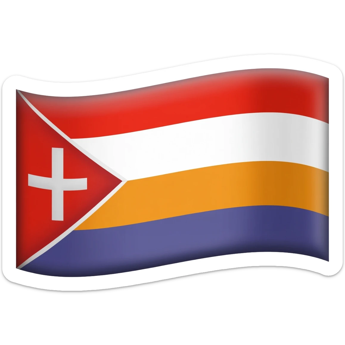 Saint Martin emoji flag sticker
