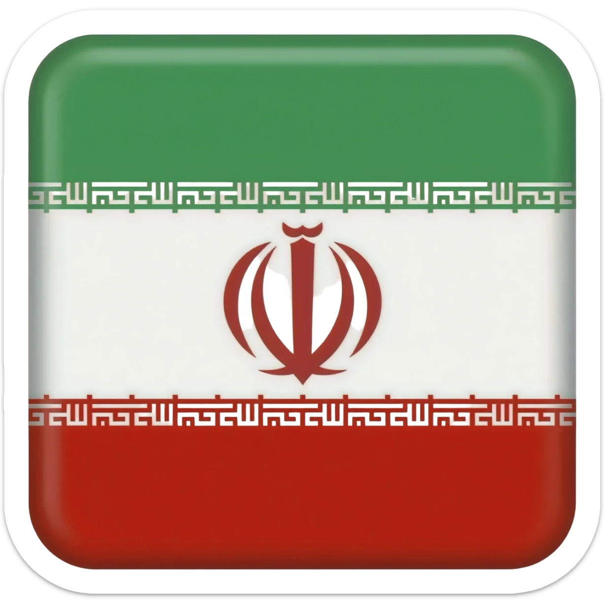 lion and sun iran flag sticker