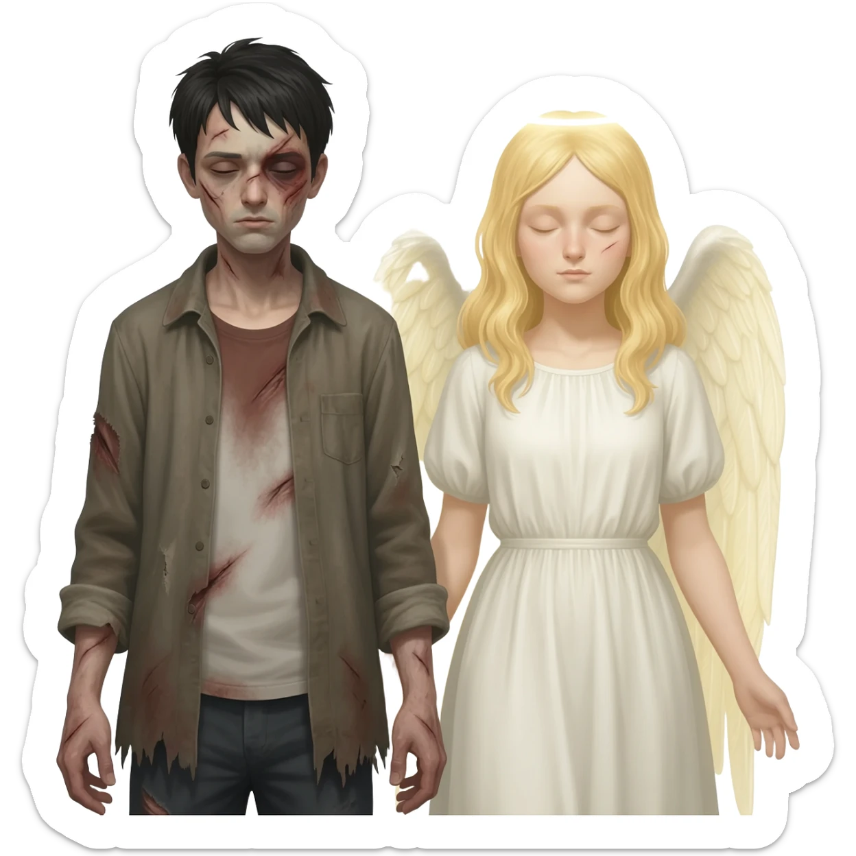 Otonari no Tenshi-sama ni Itsunomanika Dame Ningen ni Sareteita Ken sticker