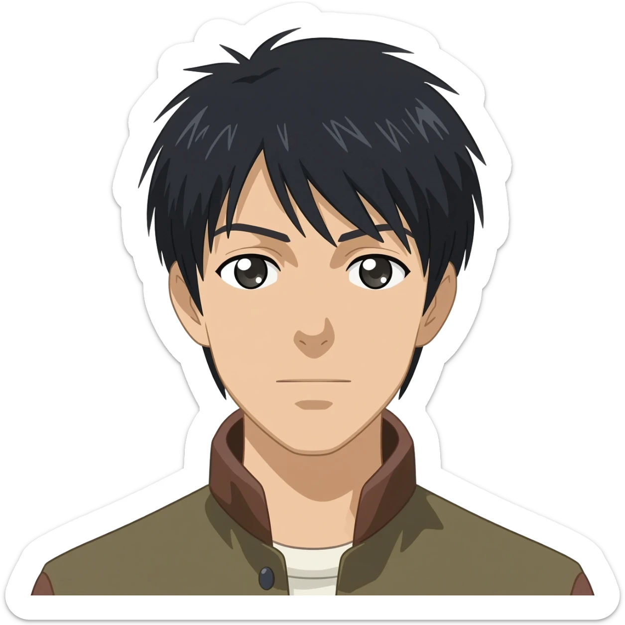 Osamu dazai anime character sticker