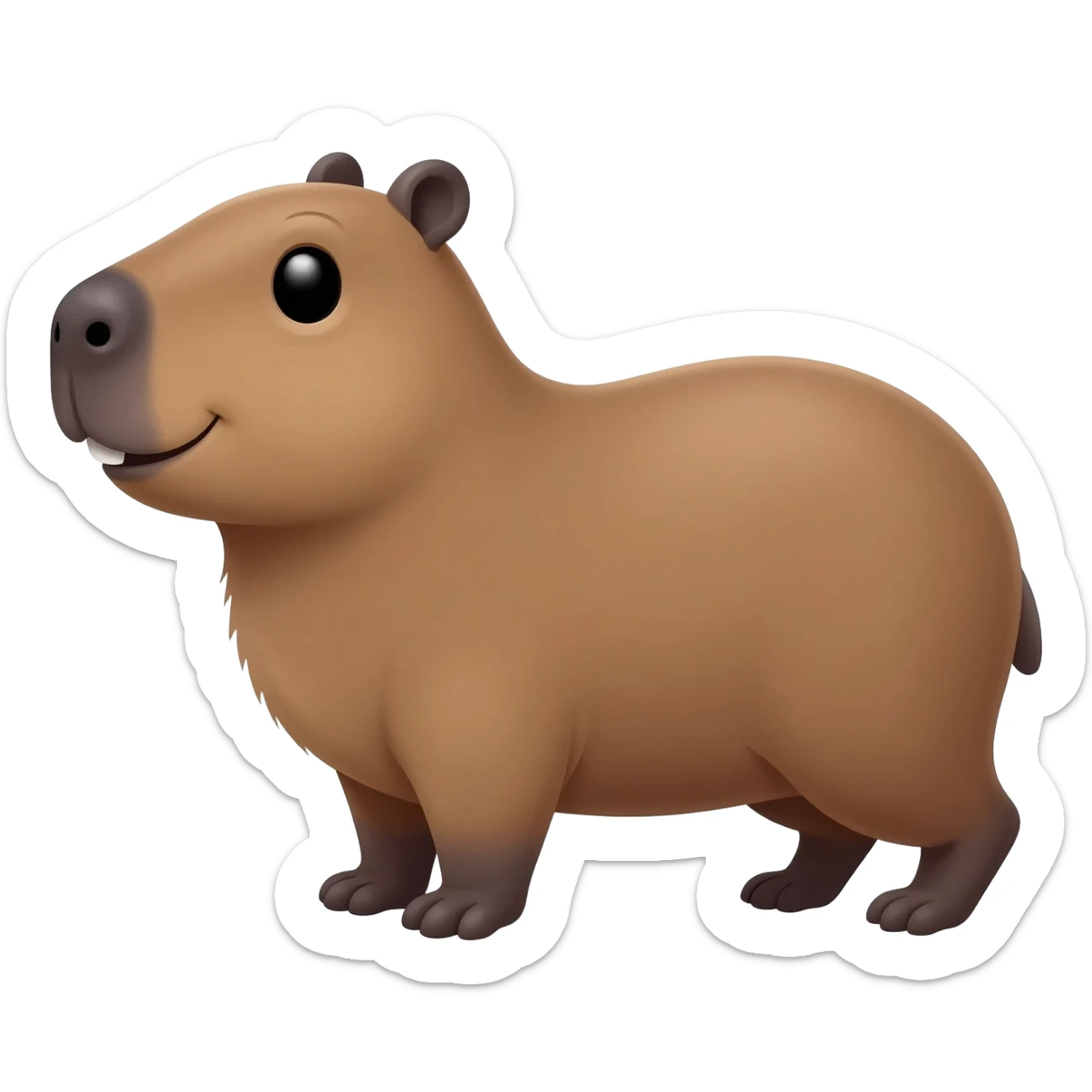 Capybara happy sticker