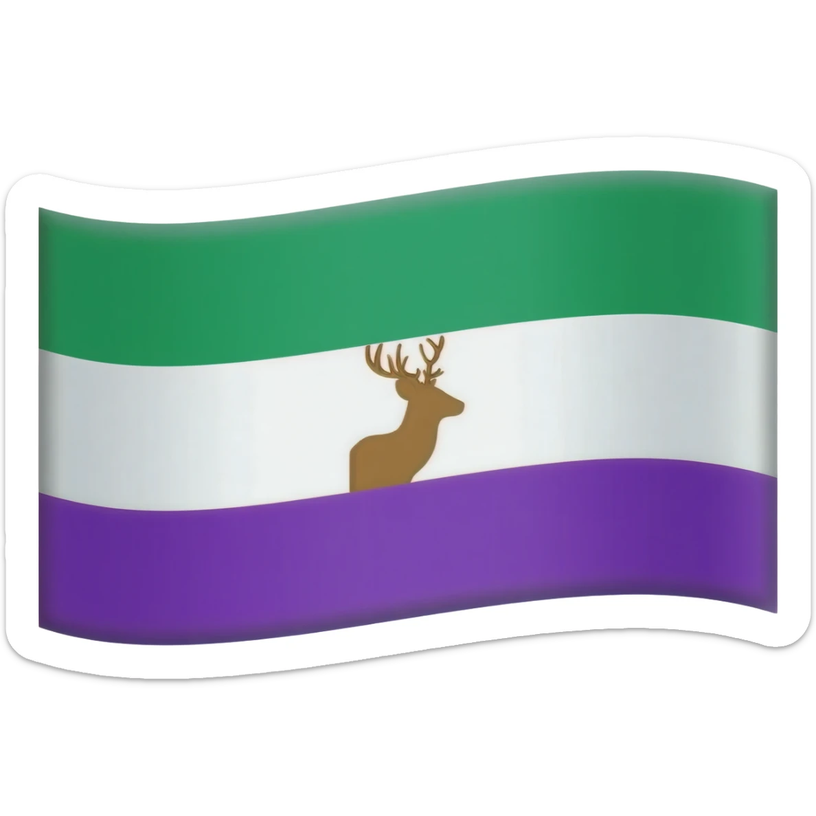 Cherokee Indian flag sticker