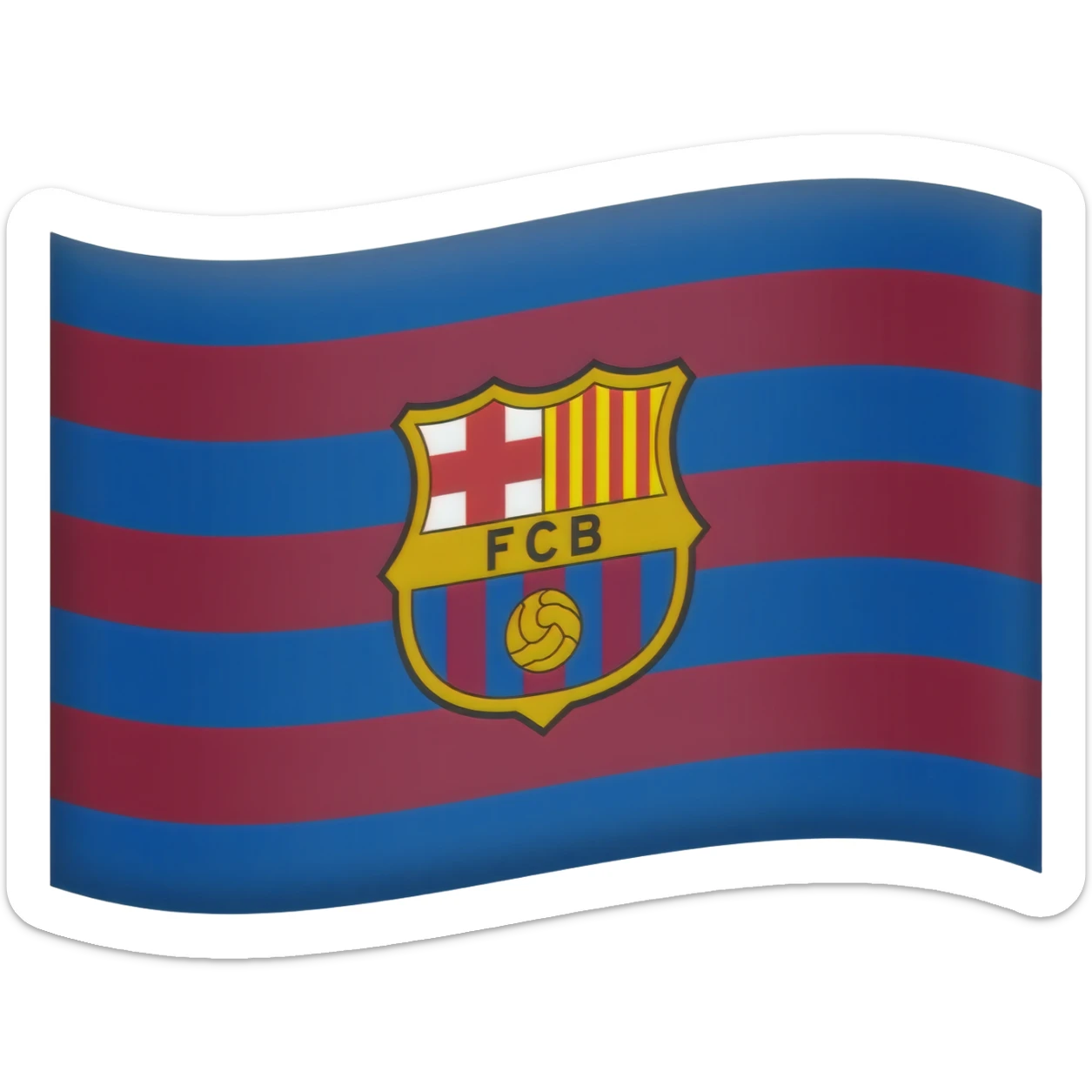 Fcb flag sticker