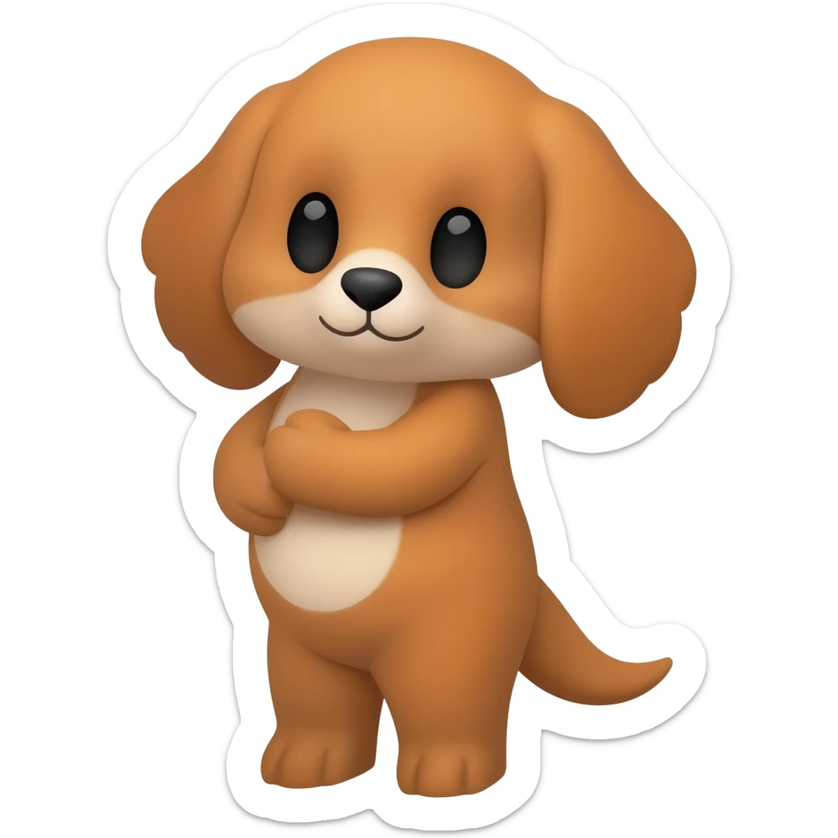 with an animal in your arms sticker