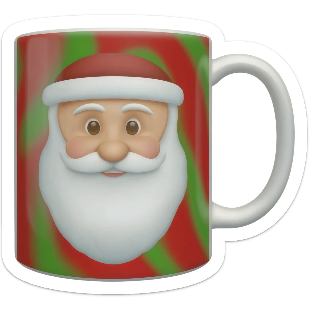 Christmas coffee mug sticker