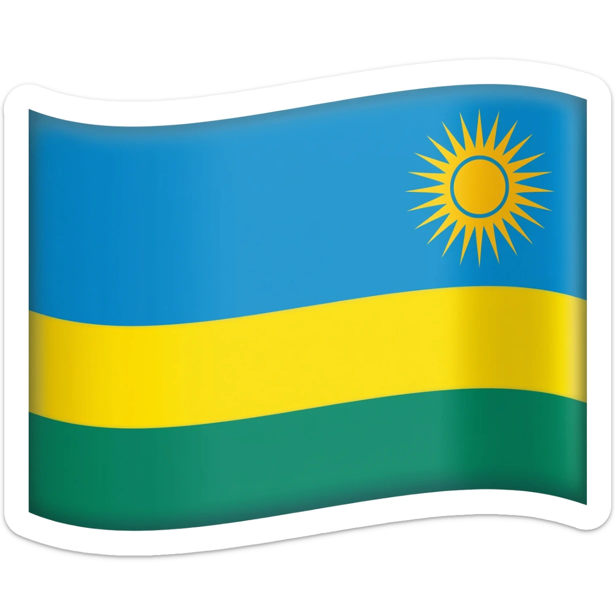 flag of Rwanda sticker