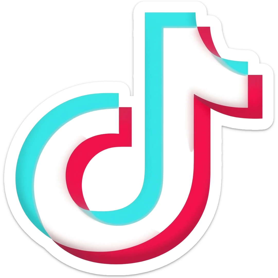 logo tiktok sticker