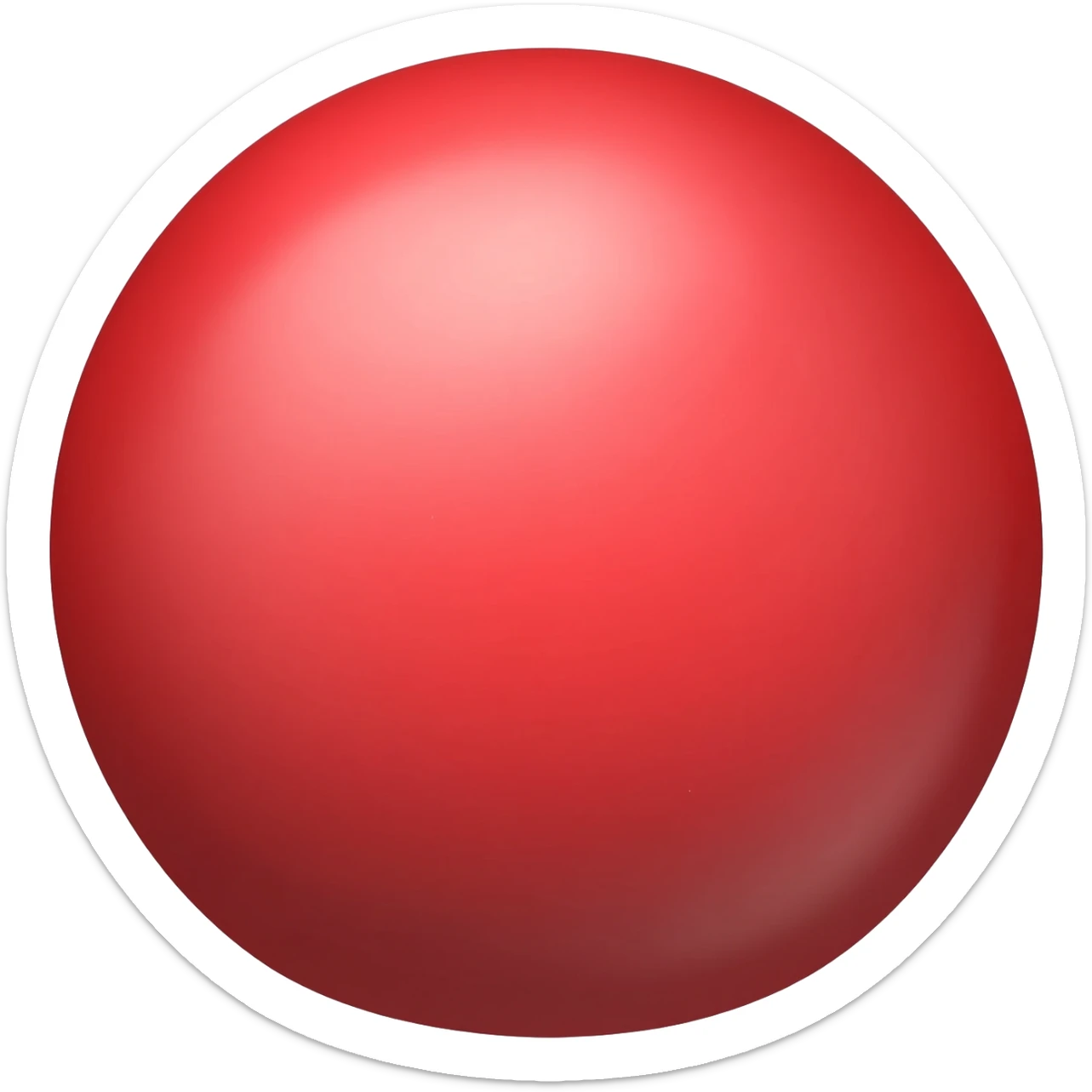 Red bullet point  sticker