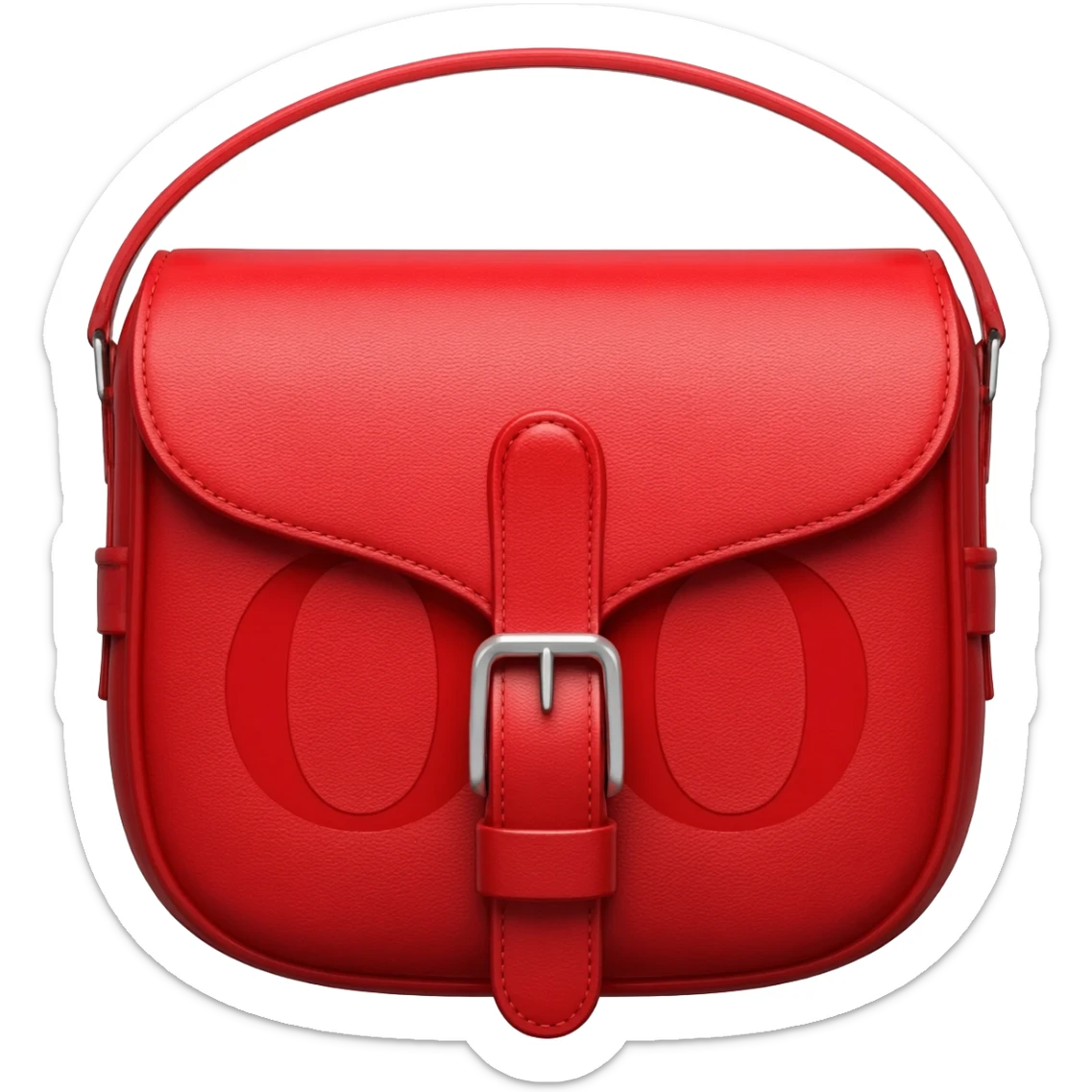 red dior printed saddle bag sticker