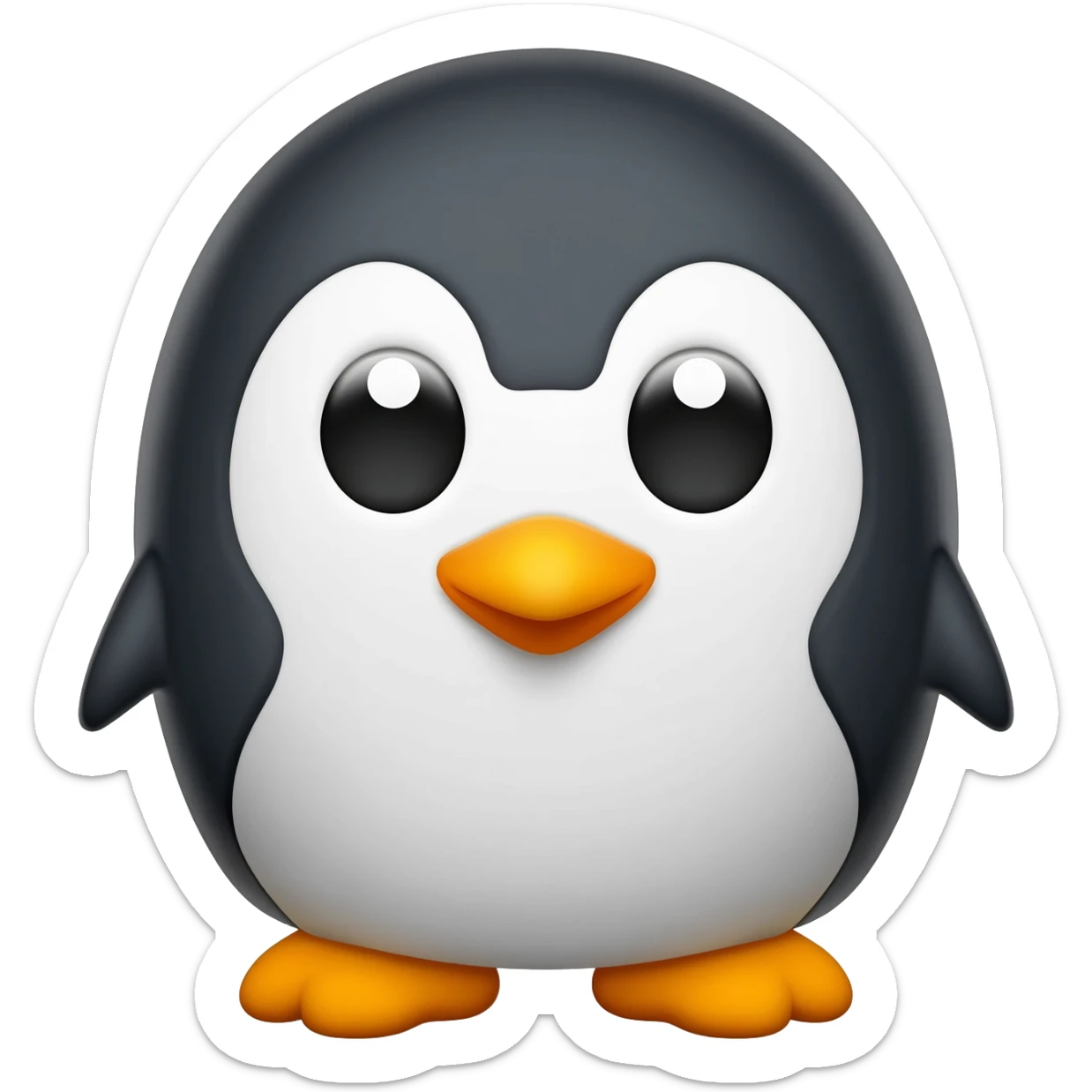 power penguin emoji sticker