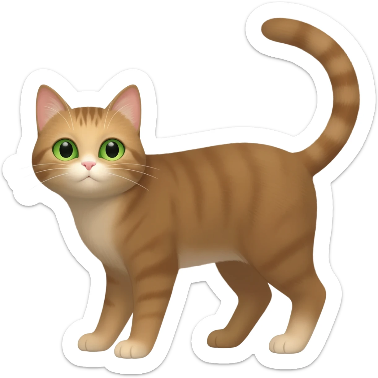 Gatita ojos verdes sticker