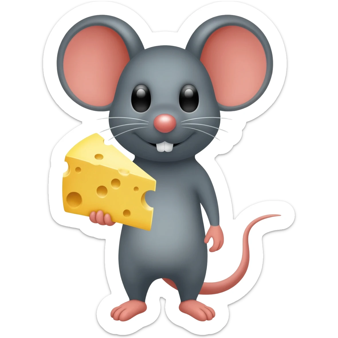 mouse cheese sticker