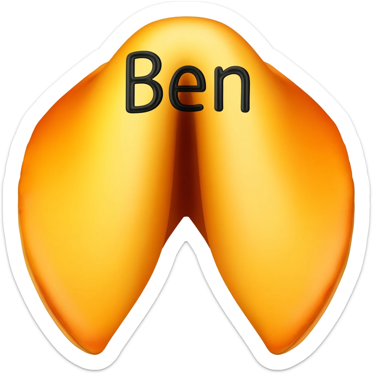 Fortune Cookie With The Name Ben sticker