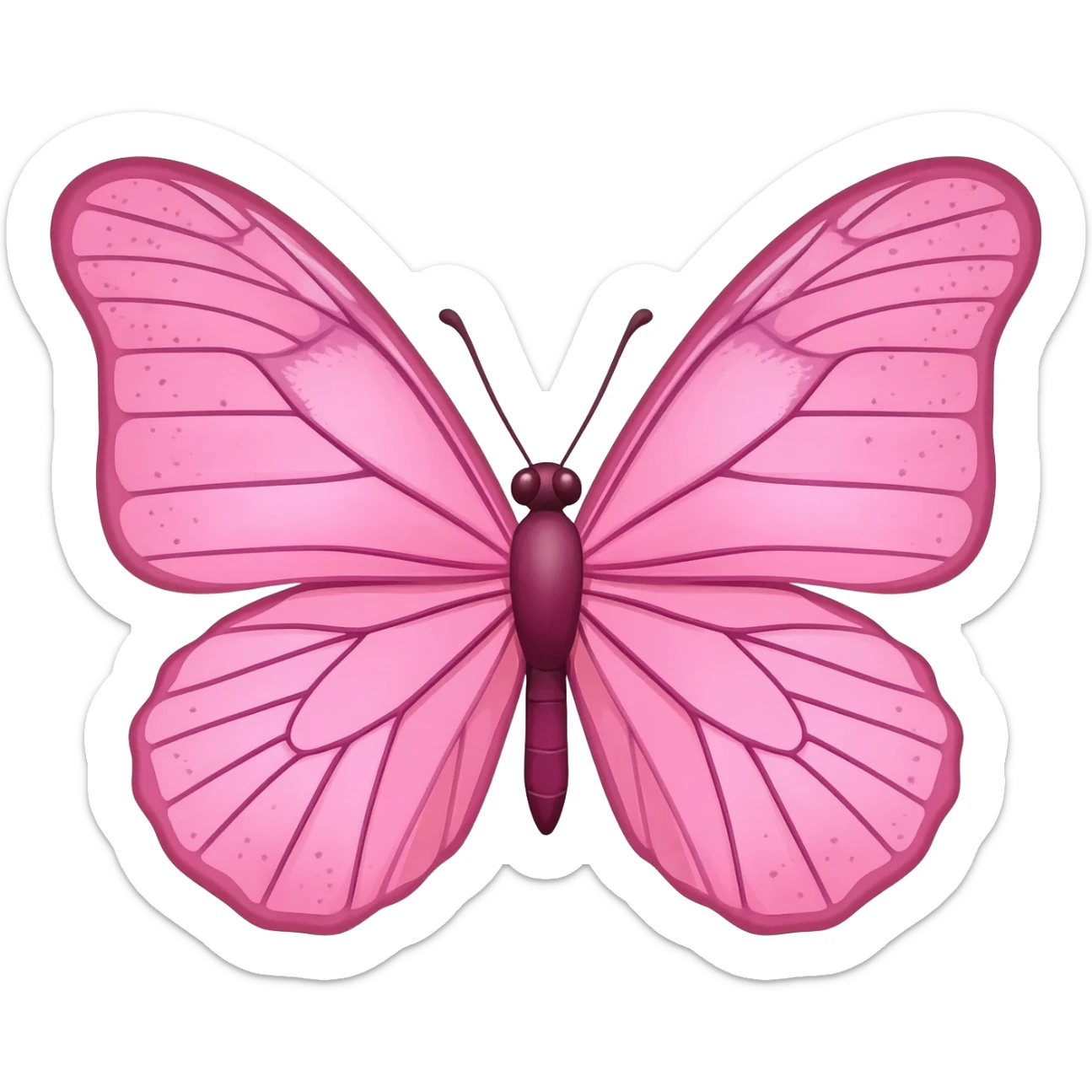 Pink Butterfly emoji sticker
