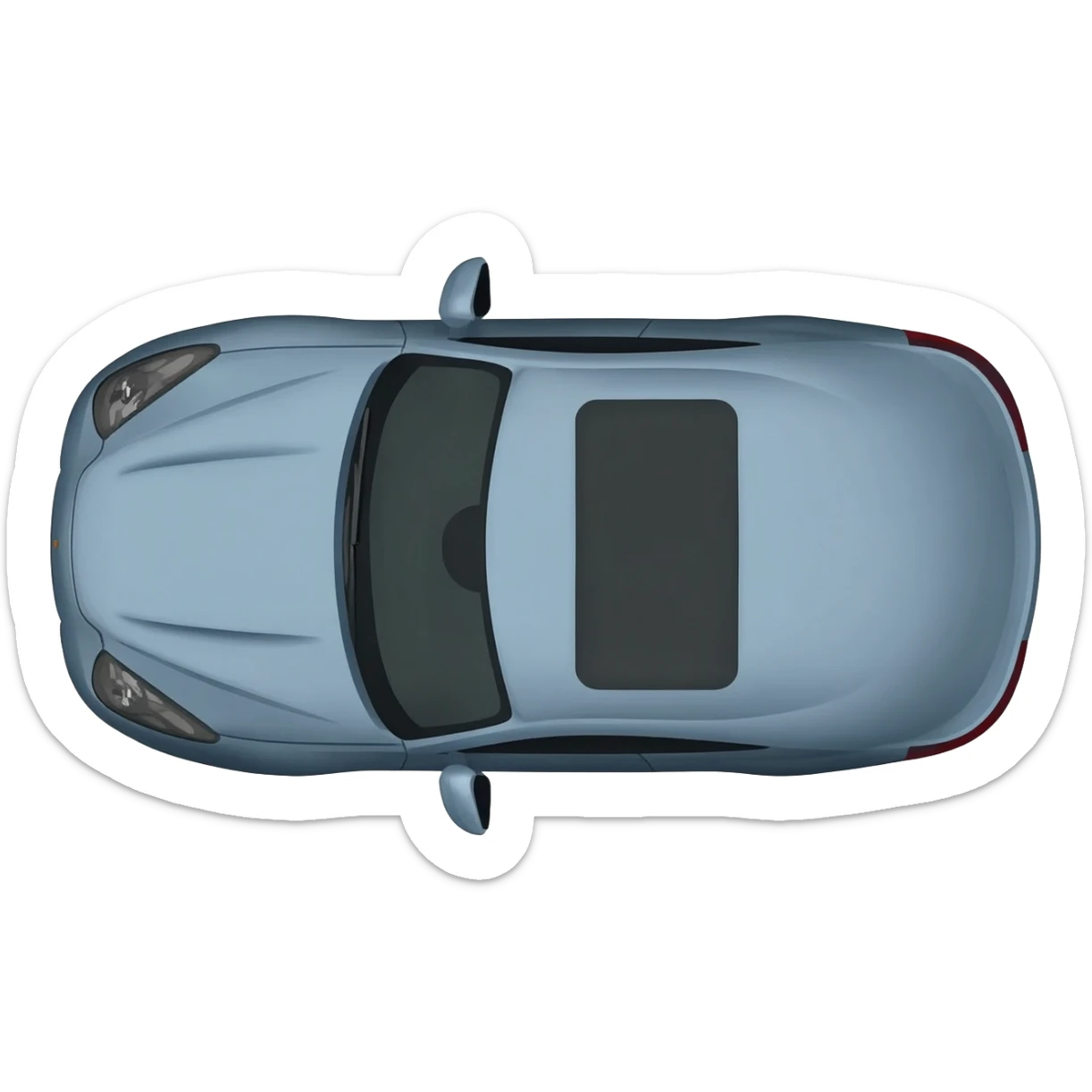 car from above sticker