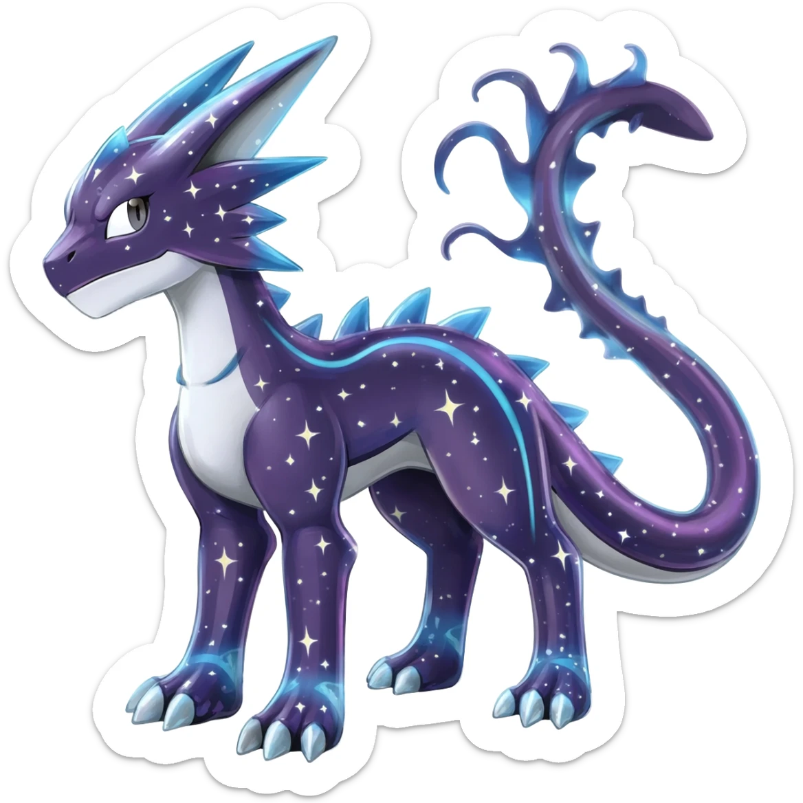 Shiny Starry Wishy Washy Trico-Nargacuga-Silvally-Absol-Digimon-fusion sticker