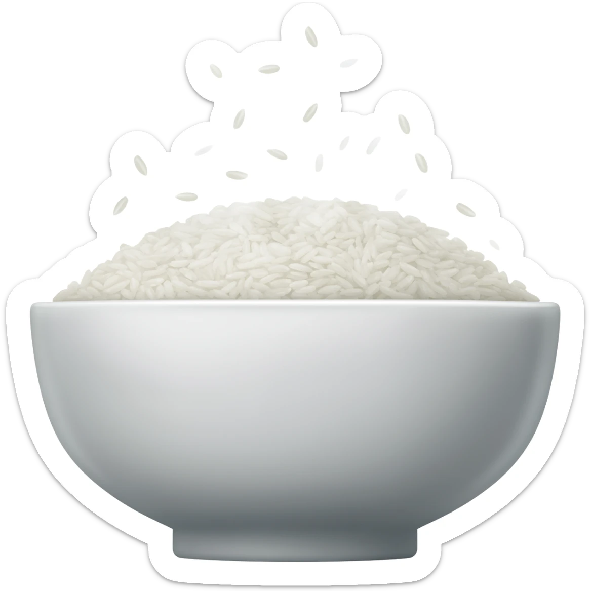 bowl of rice sticker