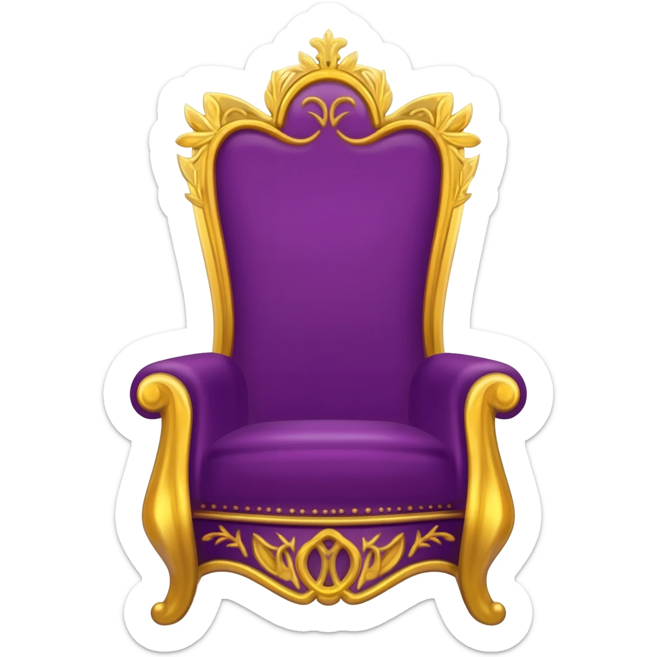 purple king throne sticker