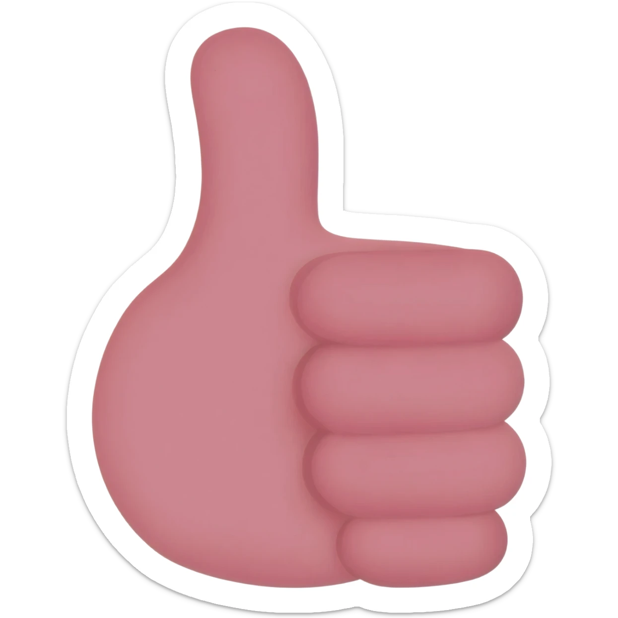 like thumb with pink color sticker