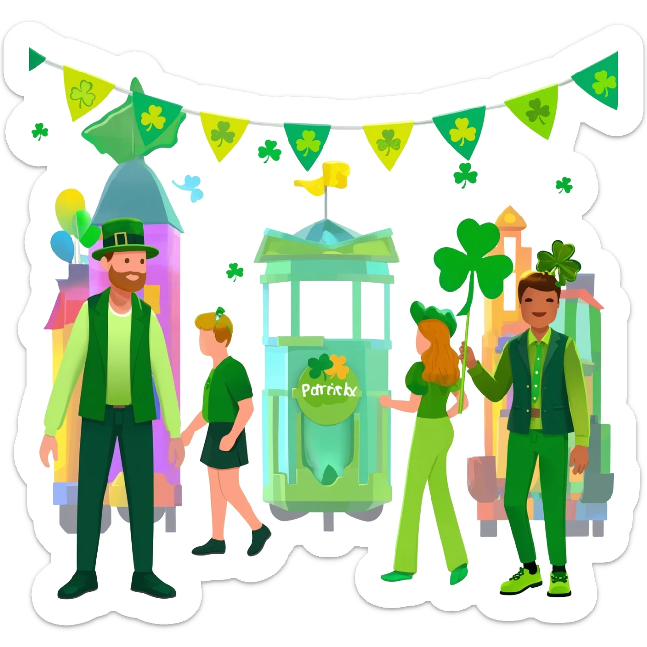 St patricks day sticker