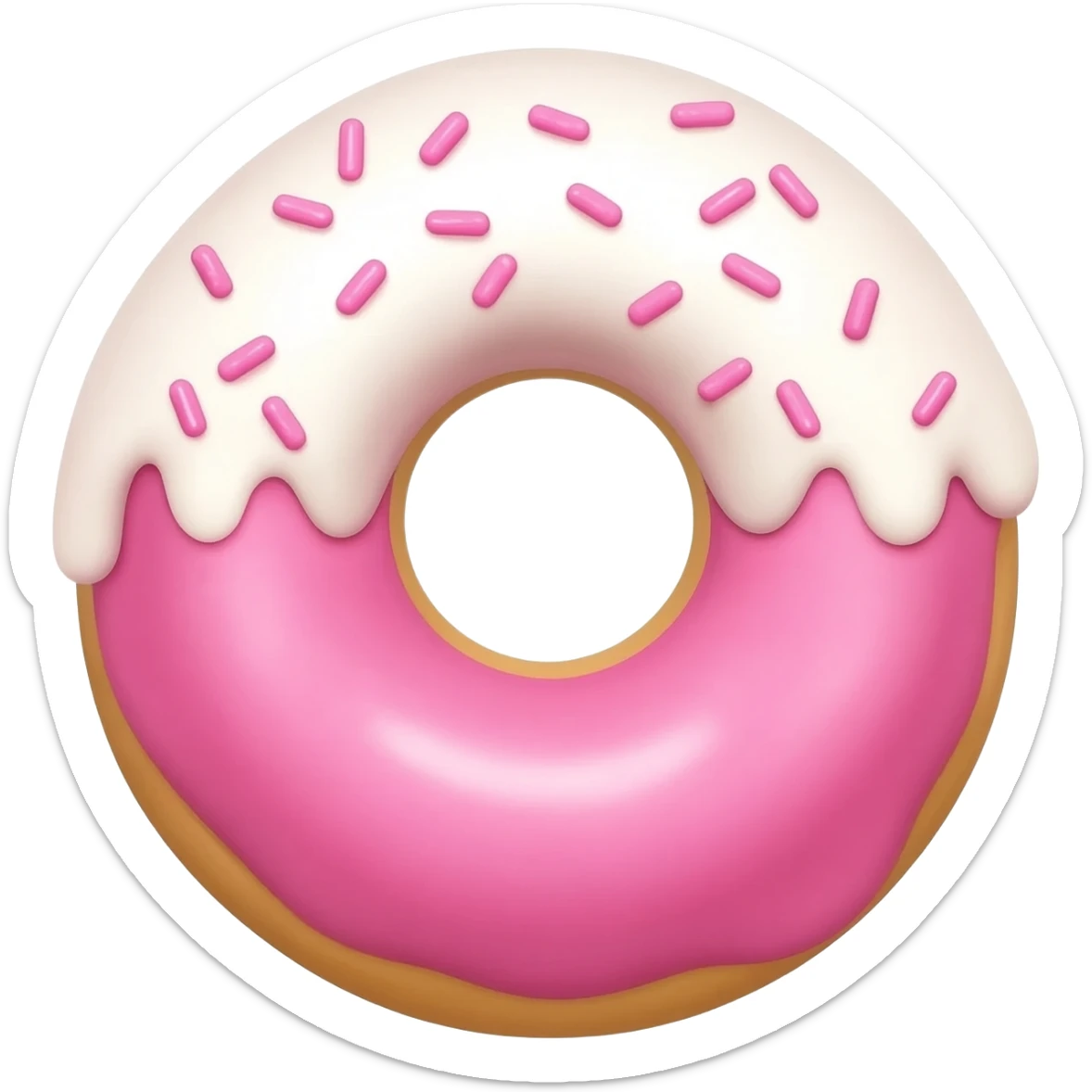 pink donut sticker
