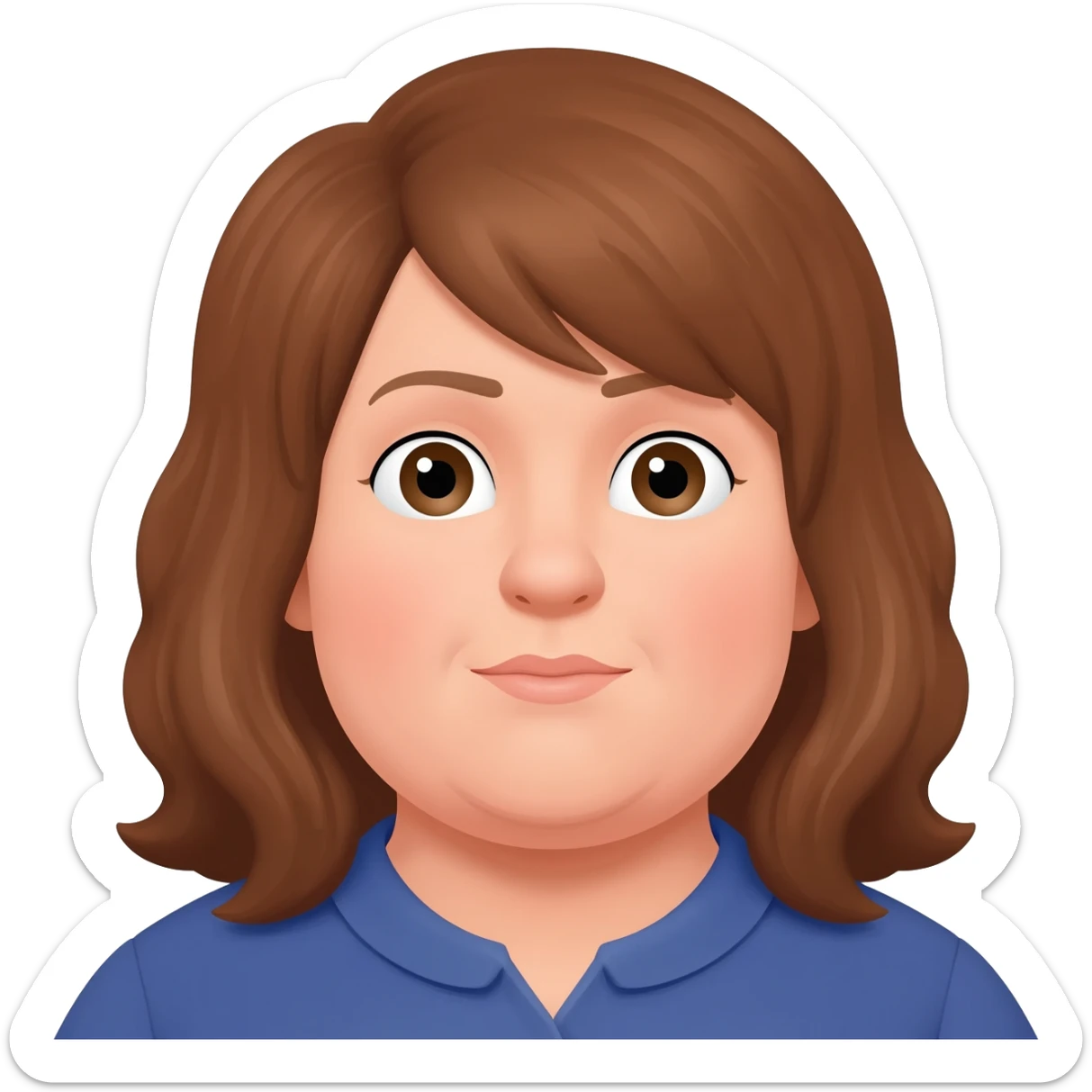 Mrs Anderson big fat literacy teacher brown hair hoo from hooville face and nose ugly sticker