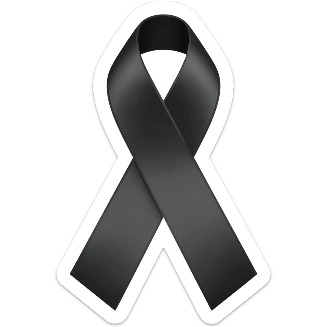 Lazo conmemorativo negro sticker