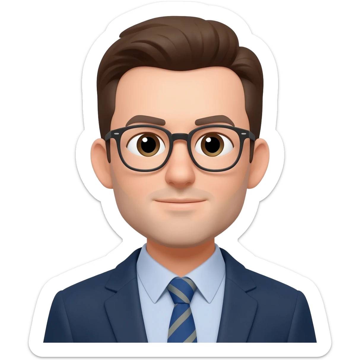 Hombre con anteojos sticker