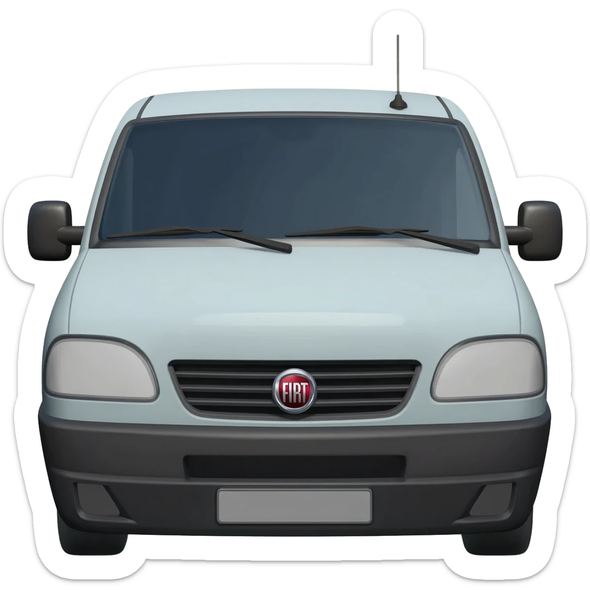 light grey Fiat Ducato camper van sticker