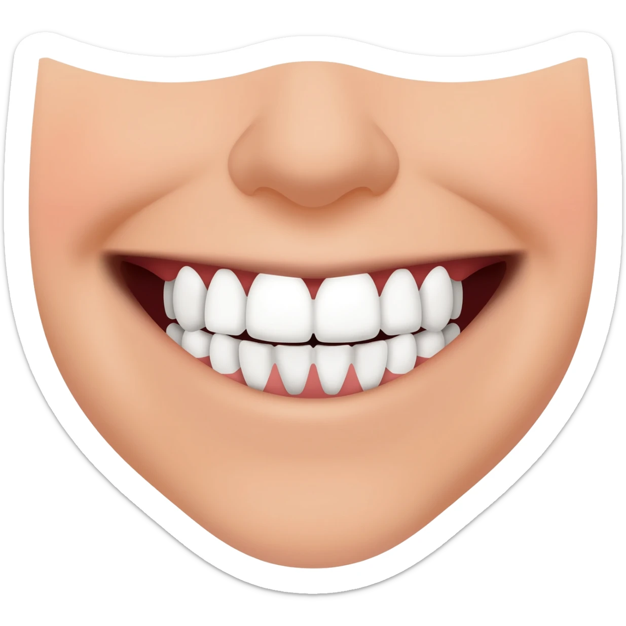 smile mostrando dientes sticker
