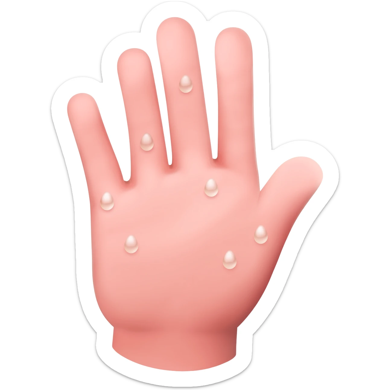 Fais un émoji avec c'est main qui pleure sticker