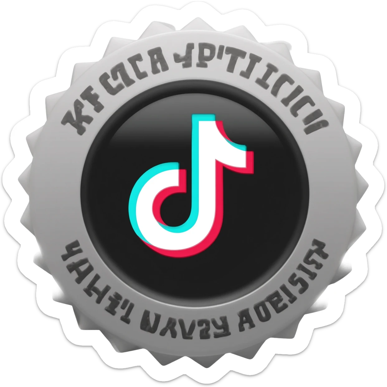 Quiero la verificasion yde tiktok sticker