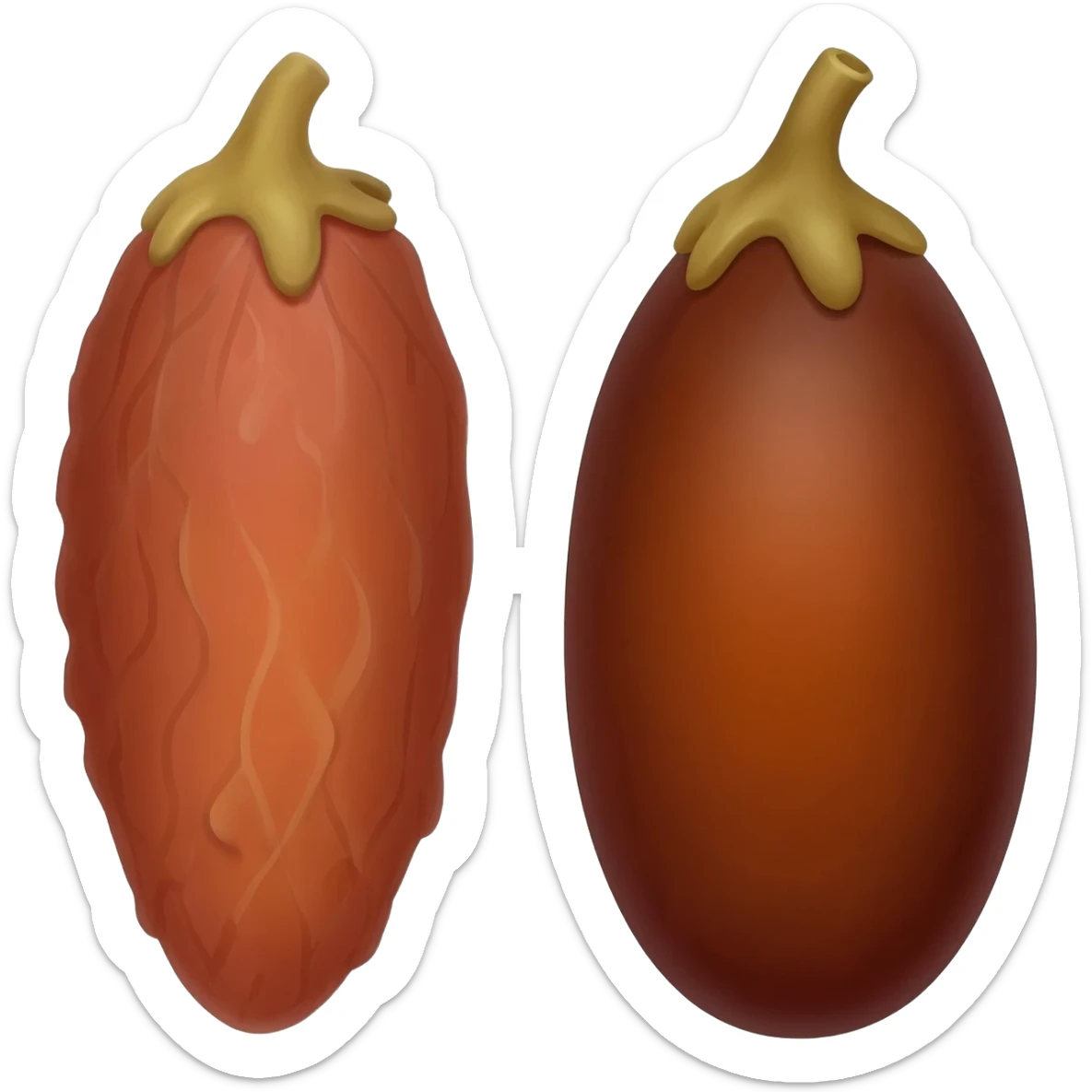 i want two fruit dates sticker