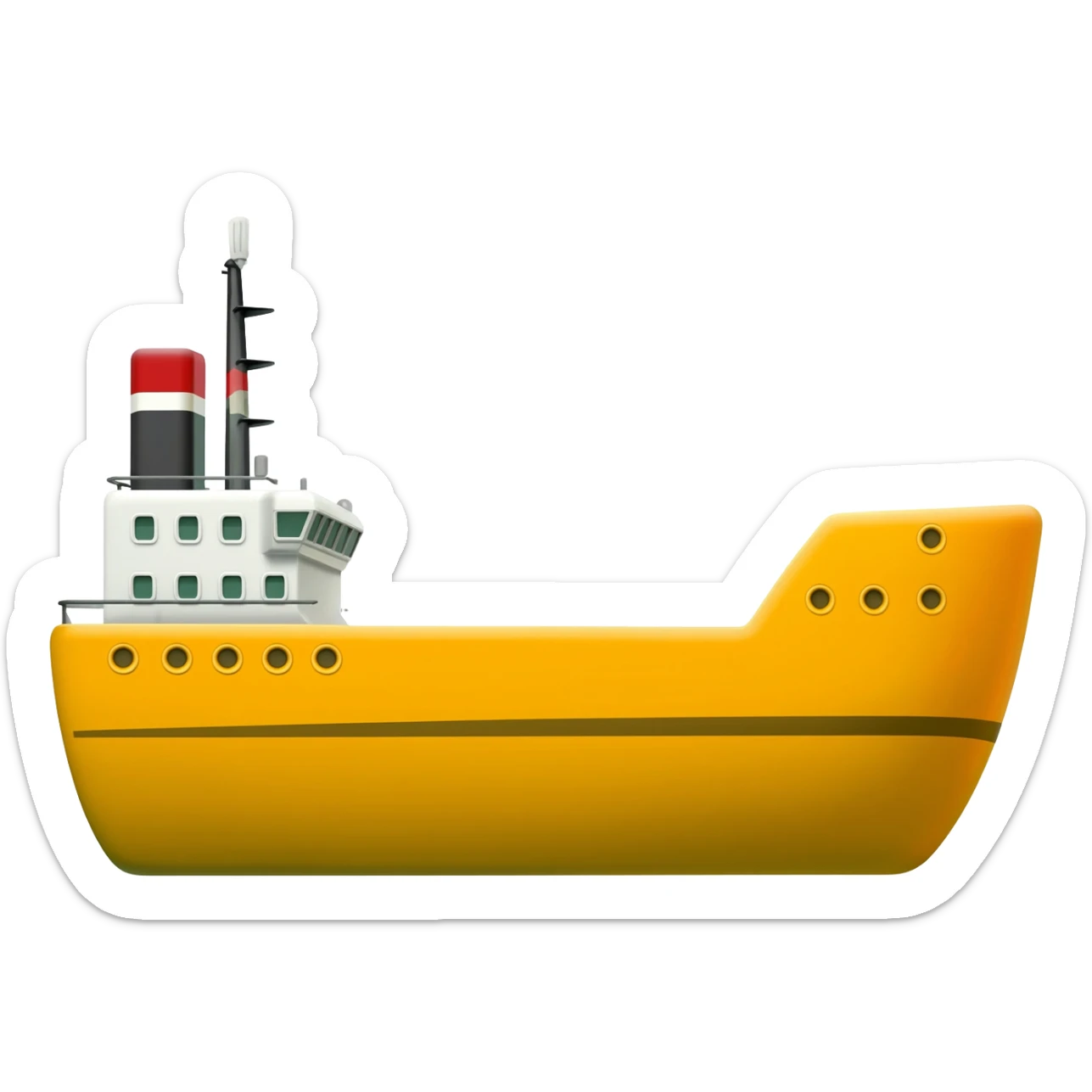 buque amarelo sticker