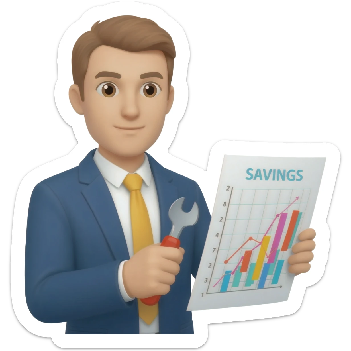 naprawianie procedur i oszczędności sticker