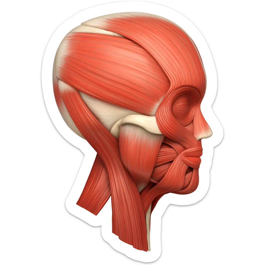 muscle anatomy sticker
