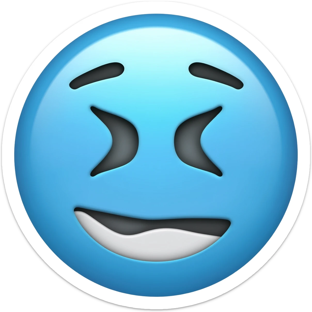 Rosa azul  emoji sticker