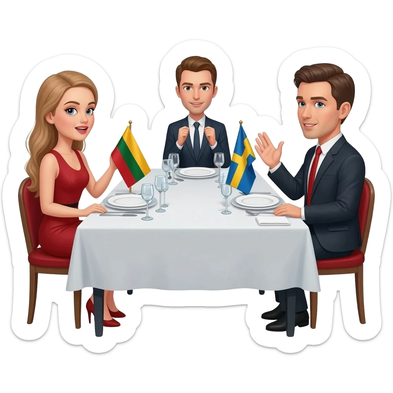 the global reach of fashion model network formed at the dinner table each night: the Lithuanian models sat on one side speaking Lithuanian, the Poles and Czech girls sat conversing on the other side, the Swedes clustered together in a corner. with their national flags sticker