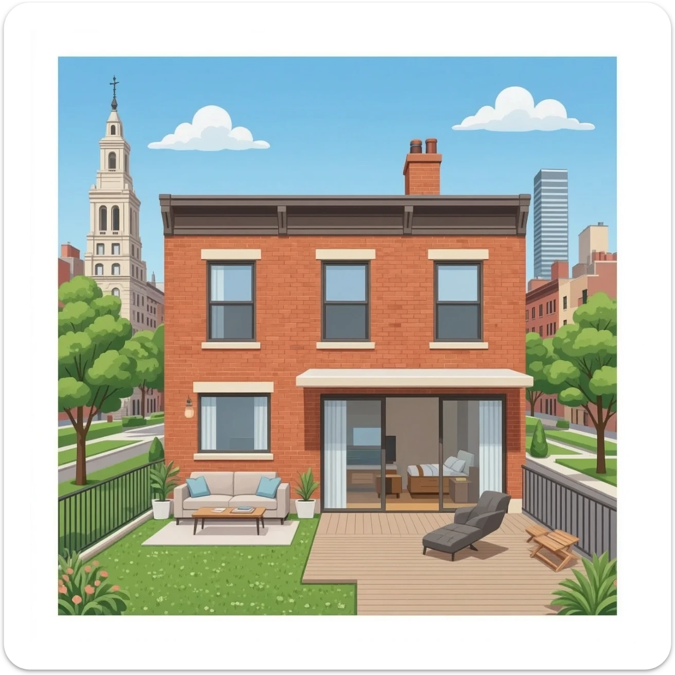 a apartment of a group pretty modelsin Union Square, a spacious four-bedroom, two-bathroom apartment, with an open-concept living room and a back patio. sticker