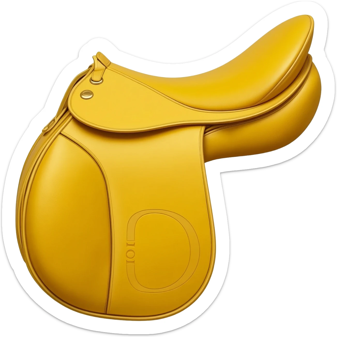 yellow dior print saddle bag sticker