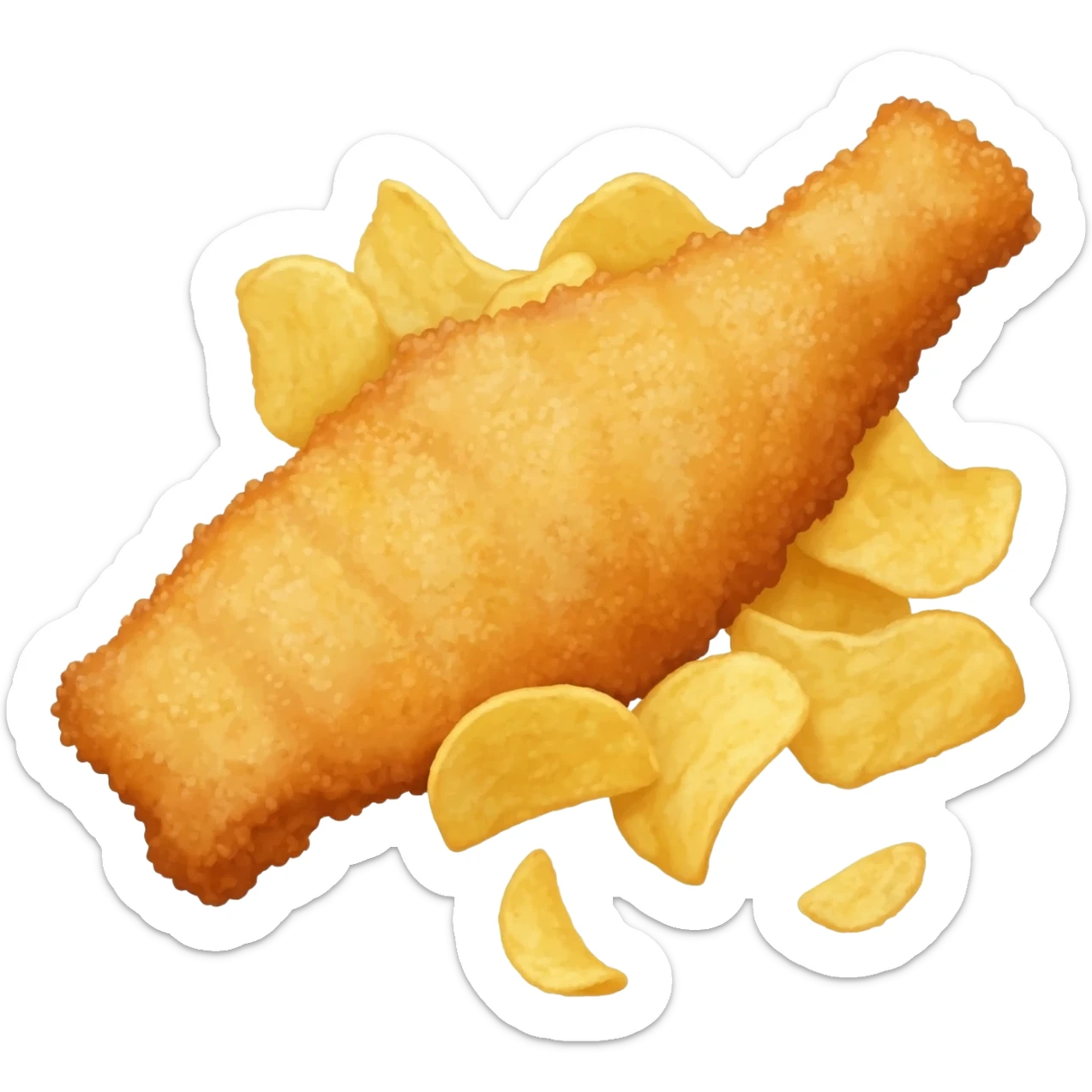 fish and chips sticker