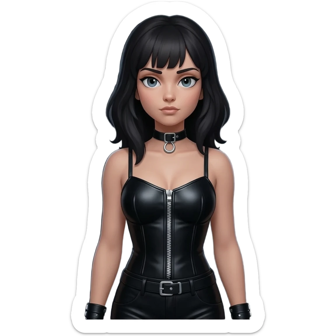 Bdsm Girl in straightjacket sticker