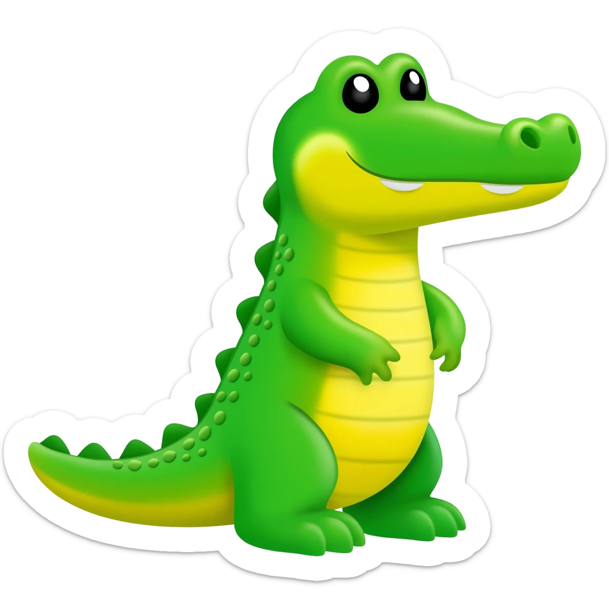 Cute crocodile sticker