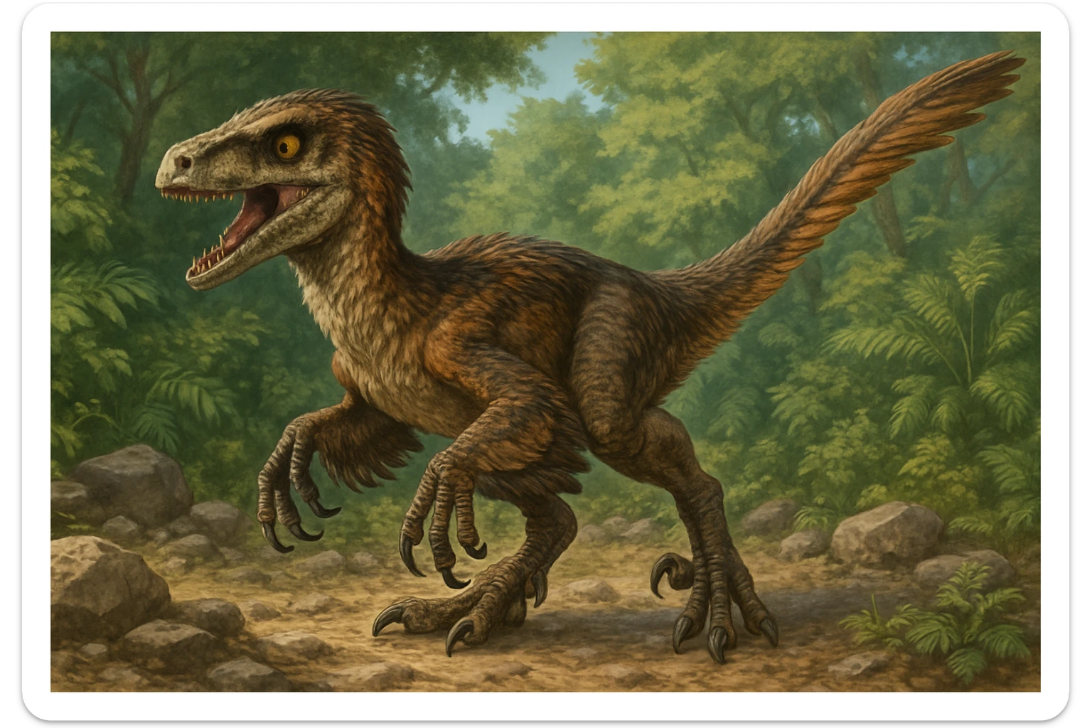 Velociraptor sticker