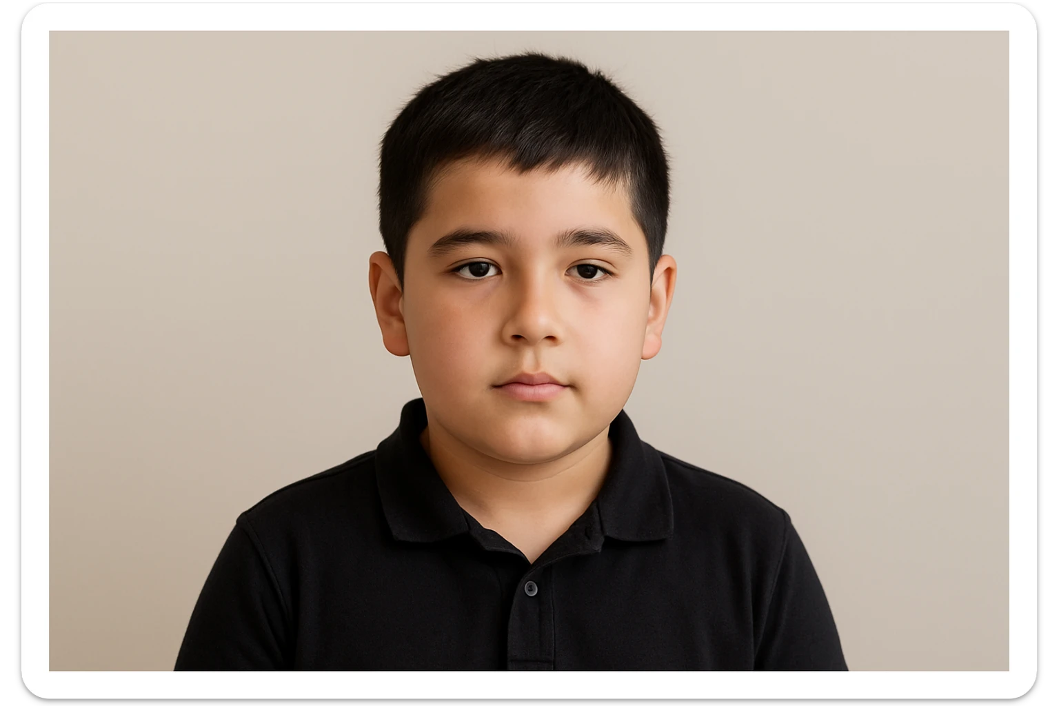 SHu odamning 10 11 yoshligini tasvirlab ber orqa fonda hech narsa bo'lmasin beligacha  sticker